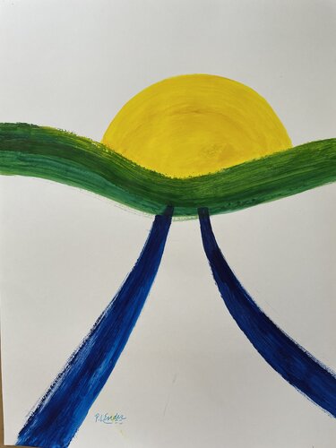Road To The Sun de Pauline Ender, Pintura a la venta en Singulart