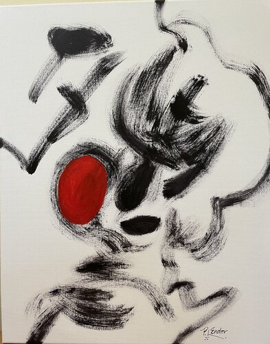 The Red Dot von Pauline Ender, Malerei kaufen auf Singulart