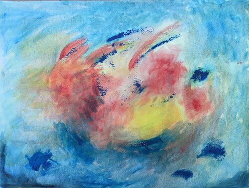 Super  Nova #1 par Pauline Ender, Peinture en vente sur Singulart