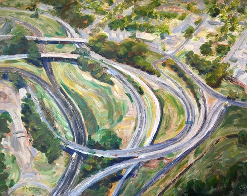 Expressways van Pauline Ender, Schilderij te koop op Singulart