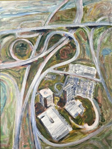 Modern Travel van Pauline Ender, Schilderij te koop op Singulart