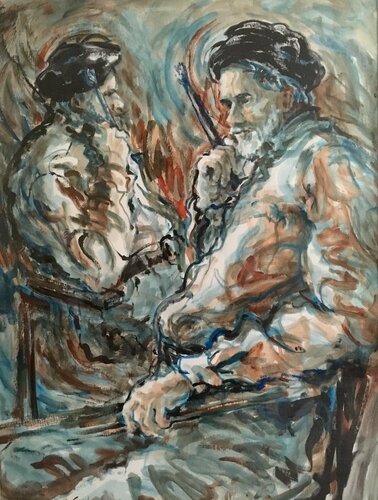 Artist x 2 by Pauline Ender, Work on Paper for Sale on Singulart