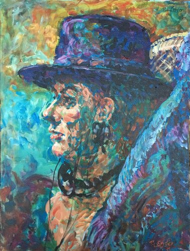 The Hat by Pauline Ender, Painting for Sale on Singulart