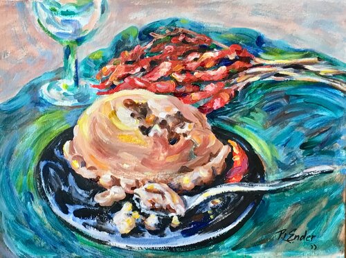 Meat Pie van Pauline Ender, Werk op papier te koop op Singulart
