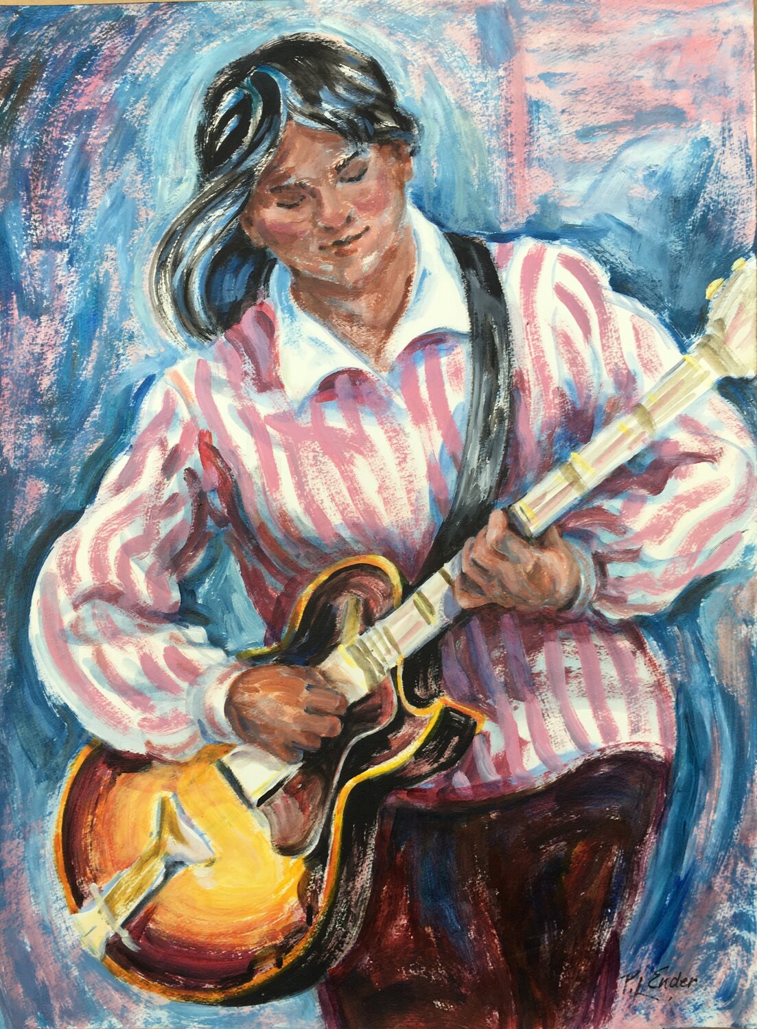 Female Guitarist Pauline Ender