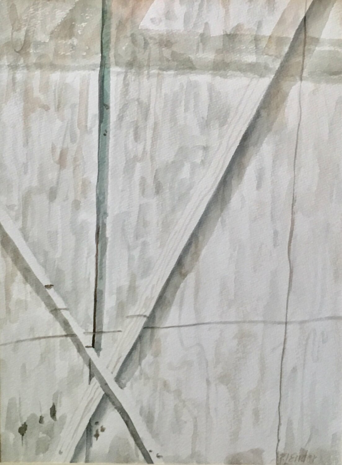 #12 In a Plein Air Watercolor Series Pauline Ender Werk auf Papier zu verkaufen