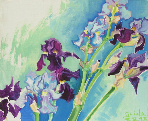 Irises von Guido Pera, Malerei kaufen auf Singulart