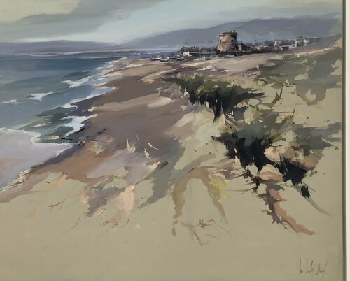 Torreón Cabo de Gata. Almería. Andaluci by Ana Sánchez Lucas, Painting for Sale on Singulart