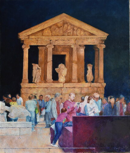 Visit par Adam Faglio, Peinture en vente sur Singulart