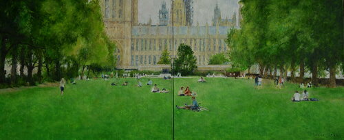 The burghers of London van Adam Faglio, Schilderij te koop op Singulart