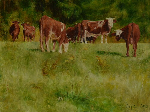 The herd by Adam Faglio, Painting for Sale on Singulart
