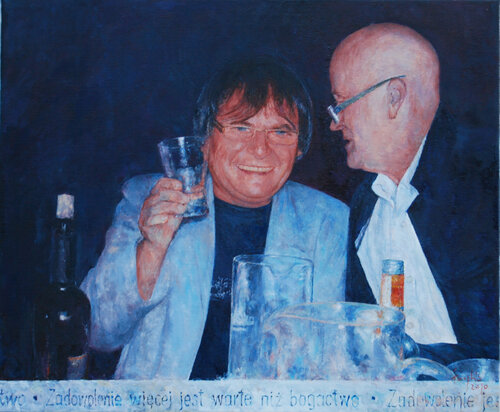 Contentment means more than wealth. de Adam Faglio, Pintura a la venta en Singulart