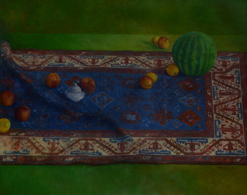 Blue velvet von Adam Faglio, Malerei kaufen auf Singulart