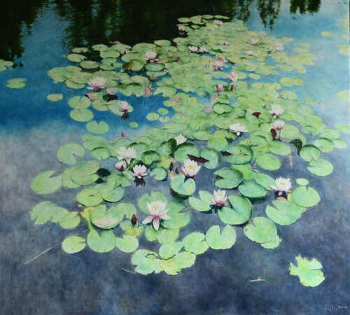 I'm green. van Adam Faglio, Schilderij te koop op Singulart
