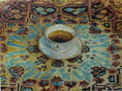 A cup of tea II van Adam Faglio, Schilderij te koop op Singulart