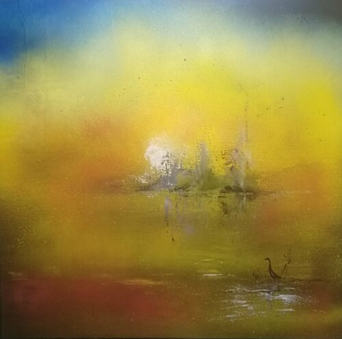Birds 3 van Dann, Schilderij te koop op Singulart