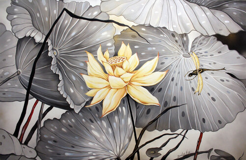 Lotus Flower de Dmitry King, Pintura a la venta en Singulart