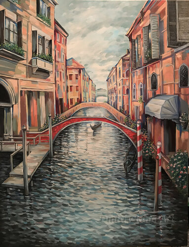 Venice waterway von Dmitry King, Malerei kaufen auf Singulart