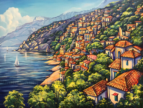 Amalfi Coast von Dmitry King, Malerei kaufen auf Singulart