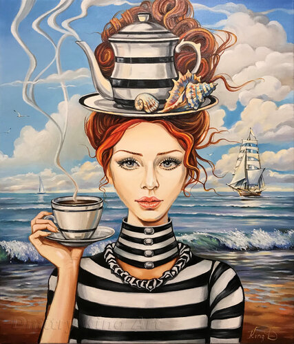 Lady and Sea by Dmitry King, Other Media for Sale on Singulart