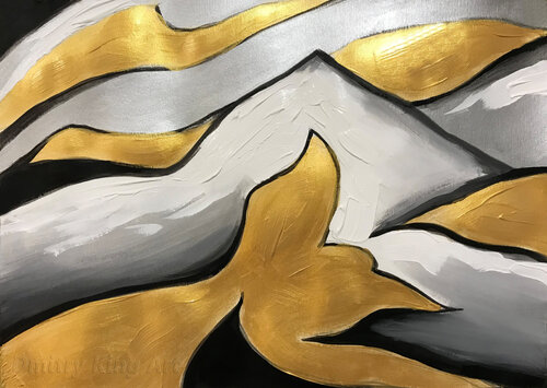 Golden Peaks von Dmitry King, Malerei kaufen auf Singulart