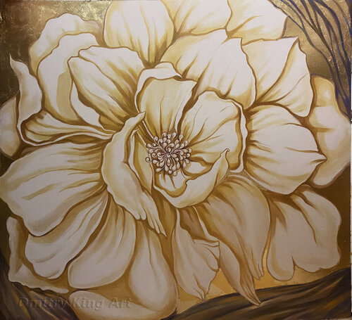 Gold Flower von Dmitry King, Malerei kaufen auf Singulart