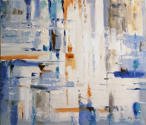 Blue White Dreams de Dmitry King, Pintura a la venta en Singulart