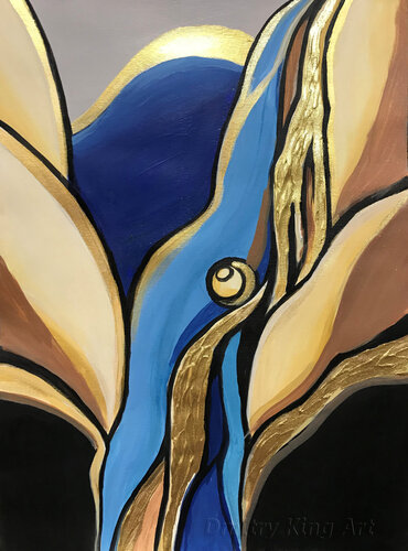 Pearl in the Blue di Dmitry King, Pittura in vendita su Singulart