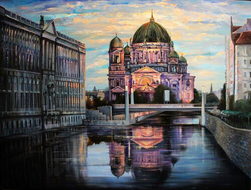 Berlin Cathedral van Dmitry King, Schilderij te koop op Singulart