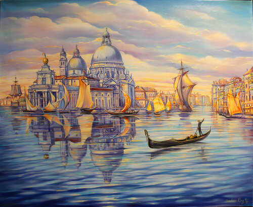 Venice sunset von Dmitry King, Malerei kaufen auf Singulart