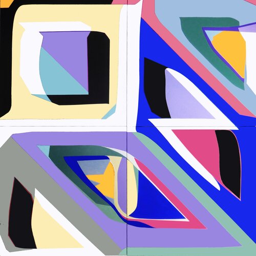 TETRAPTYQUE COLORS di Gilbert Raffin, Pittura in vendita su Singulart