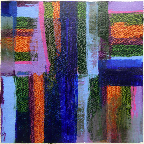 Orange bleu by Gilbert Raffin, 종이 for Sale on Singulart