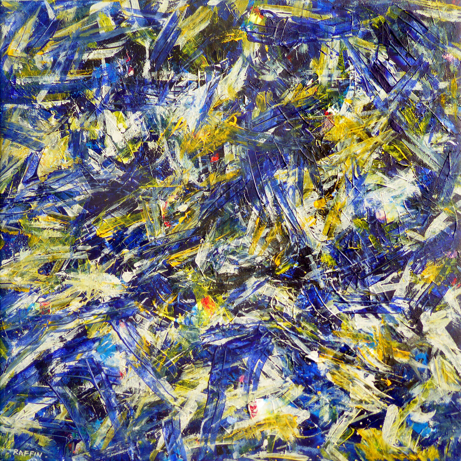 ETUDE BLEU & JAUNE Gilbert Raffin