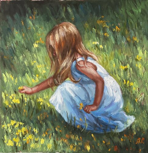 Dandelion Season von Anna Reznikova, Malerei kaufen auf Singulart