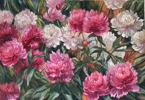 Flower Rhapsody van Anna Reznikova, Schilderij te koop op Singulart