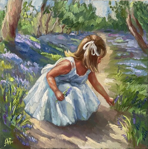 Bluebell Time di Anna Reznikova, Pittura in vendita su Singulart