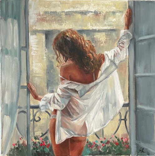 Sunny  Morning di Anna Reznikova, Pittura in vendita su Singulart