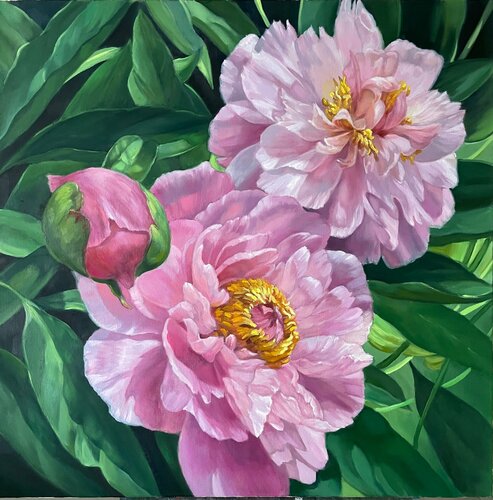 Pink Charm di Anna Reznikova, Pittura in vendita su Singulart
