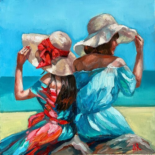 Weekend on the Beach di Anna Reznikova, Pittura in vendita su Singulart