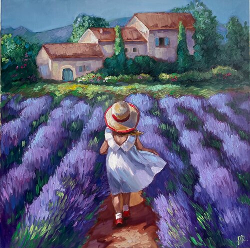 Lavender Afternoon di Anna Reznikova, Pittura in vendita su Singulart
