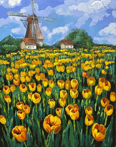 Tulips Season von Anna Reznikova, Malerei kaufen auf Singulart