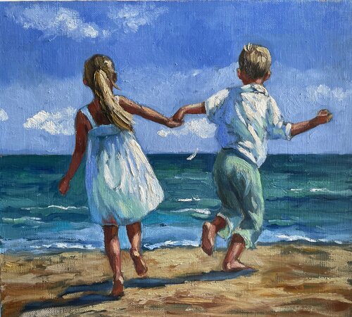 Childhood Memory di Anna Reznikova, Pittura in vendita su Singulart