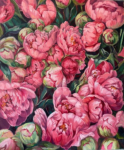 Whisper of Petals van Anna Reznikova, Schilderij te koop op Singulart