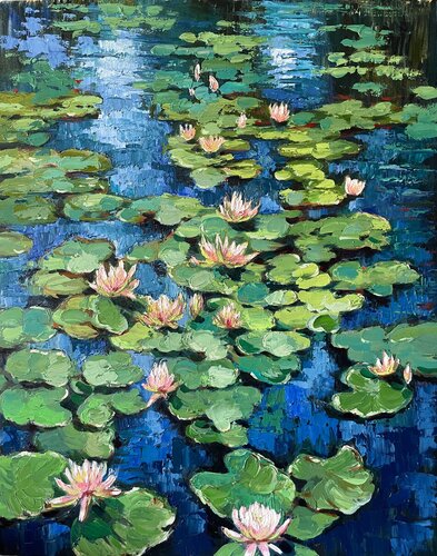 Calm Pond van Anna Reznikova, Schilderij te koop op Singulart