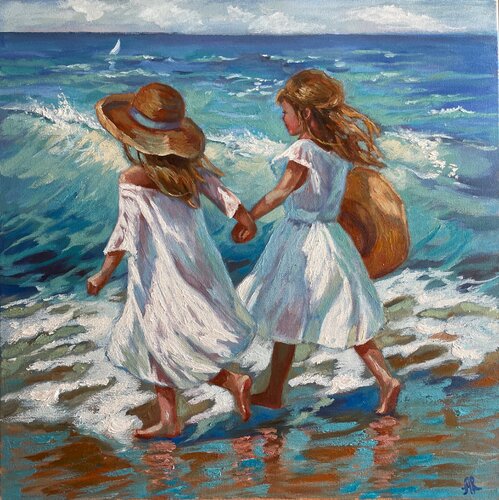 Golden Days van Anna Reznikova, Schilderij te koop op Singulart
