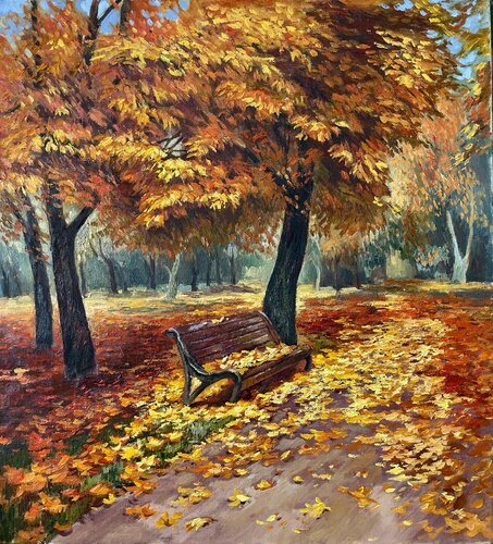 Leaf Fall van Anna Reznikova, Schilderij te koop op Singulart