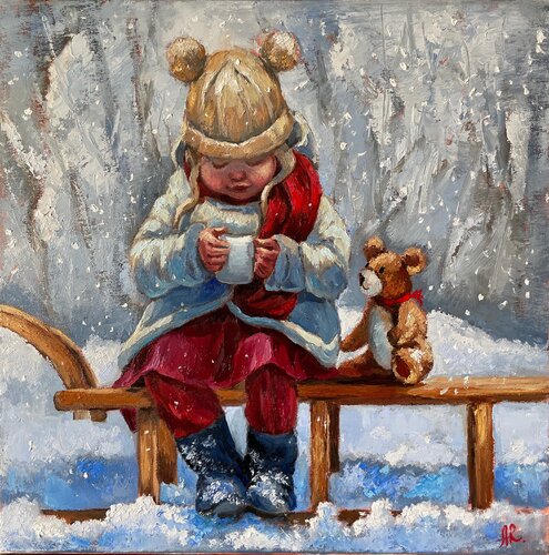 Winter Fairy Tale von Anna Reznikova, Malerei kaufen auf Singulart