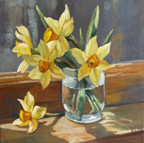 Daffodils van Anna Reznikova, Schilderij te koop op Singulart