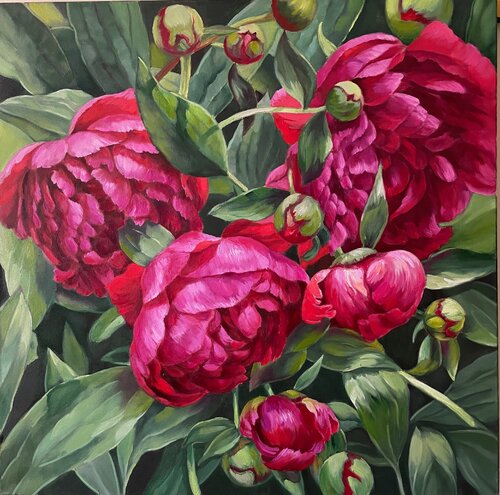 Hushed Pink Symphony van Anna Reznikova, Schilderij te koop op Singulart