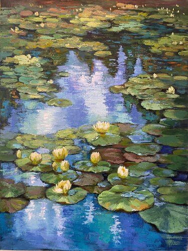 Whispering Waters van Anna Reznikova, Schilderij te koop op Singulart